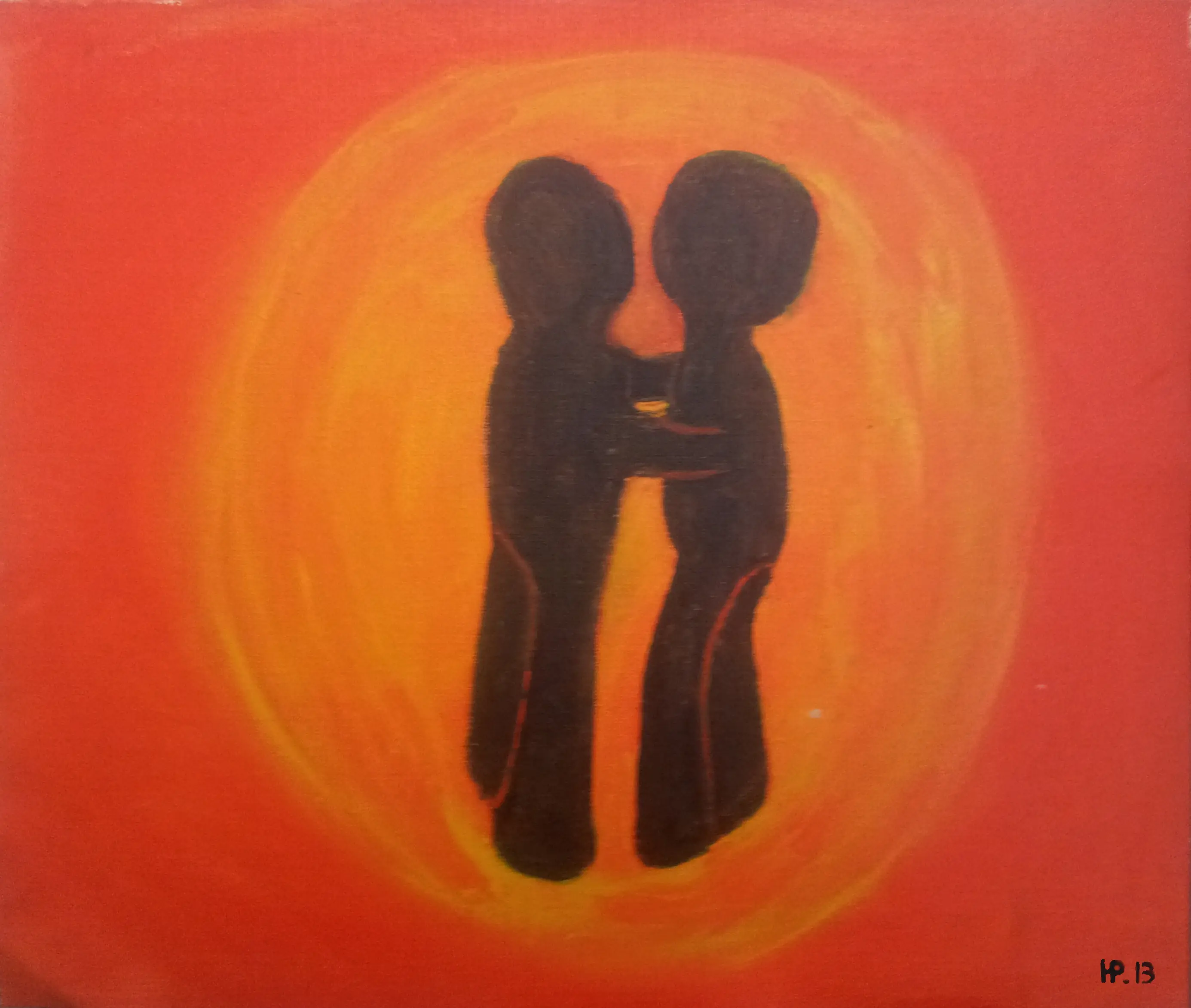 men-friends – Ölbild von Makrobius