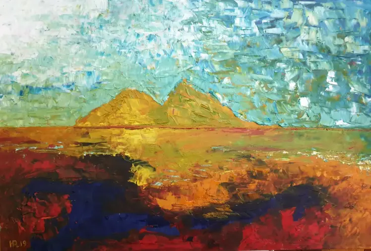 Abendmeer – Ölbild von Makrobius