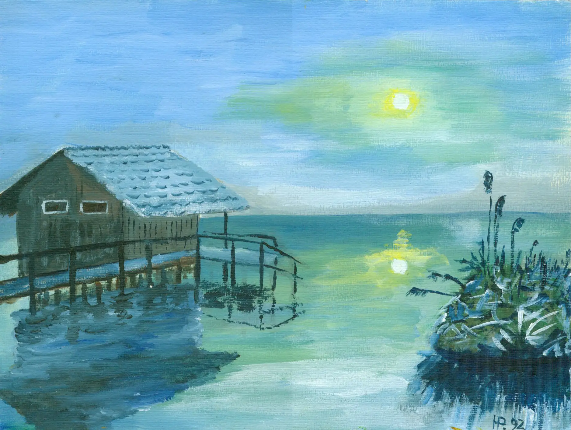 La noche en el lagoe